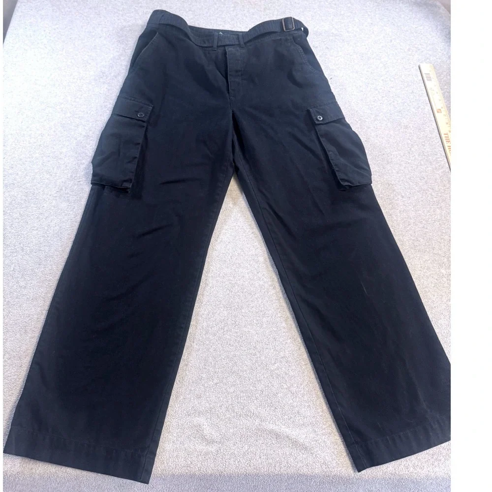 Lauren Ralph Lauren Cargo Pants Women‎ 12 Black Excellent Utility Straight Leg